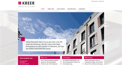 Desktop Screenshot of kreer-ingenieure.de